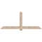 Ekena Millwork Eugene Smooth Timber Gable Bracket, Douglas Fir, 84"W x 35"H x 3 1/2"D x 5 1/2"F, 10/12 Pitch GBW084X35X0406EUG00SDF - alternate 1